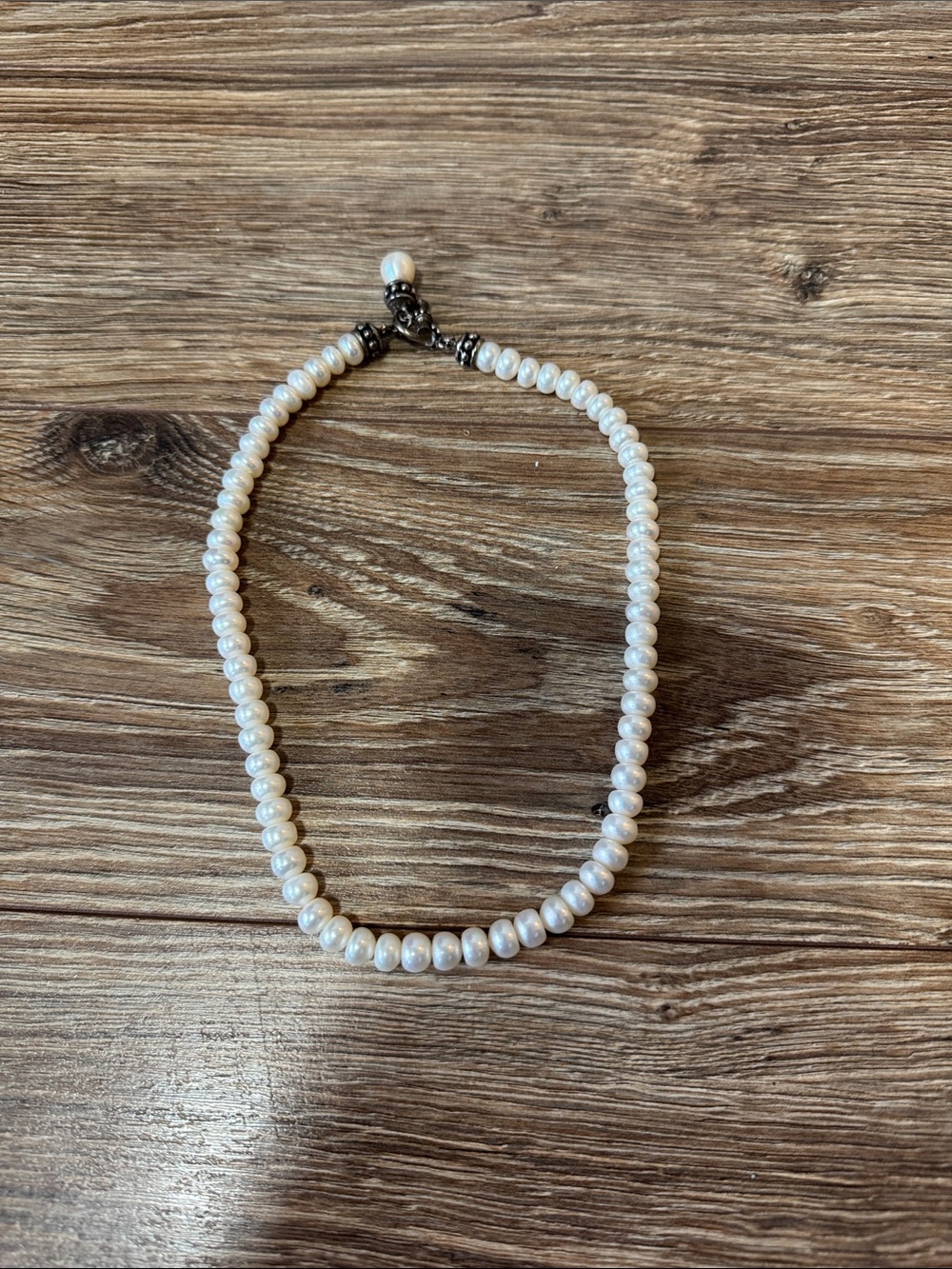 Classic White Pearl Strand Necklace - Elegant Women's Jewelry